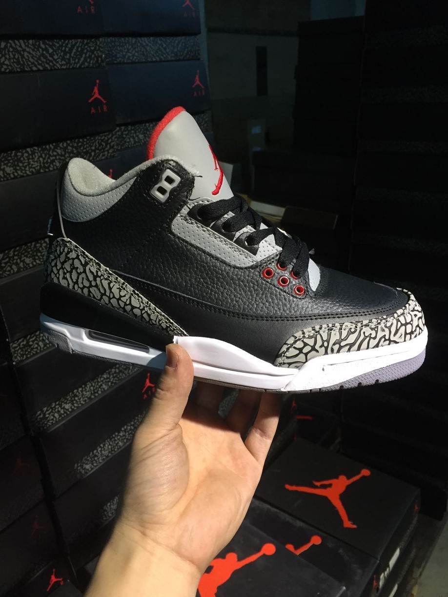 Jordan/Air Jordan [Real standard super A] aj3 AJ3 Jordan 3 generation Joe 3 Jordan 3 basketball shoes men's shoes Air Jordan 3 item number: 136064-120 Joe 3 white red 40-469 - Image 2
